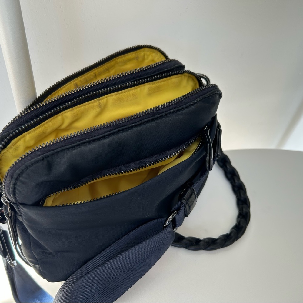 MZ Wallace Quilted Navy Crossbody with Braided Strap - Picture 5 of 11
